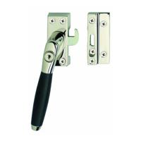 Intersteel Raamsluiting links Ton 400 SKG1 afsluitbaar - nikkel glans/ebbenhout - thumbnail