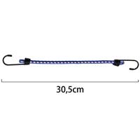 10 x Rubberen Bagagespin met haken 30 cm x 8 mm Ø - thumbnail