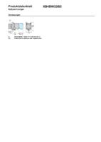 Schneider Electric XB4BW33B5 Harmony XB4BW33B5 Druktoets Bedieningsknop vlak 1 knop Groen Druk-ontgrendeling 1 stuk(s) - thumbnail