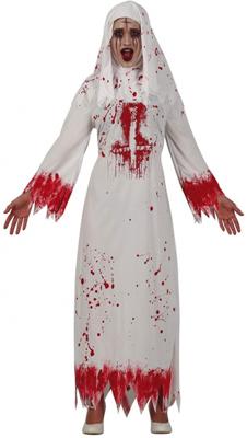 Bloederige Nonnen kostuum Halloween