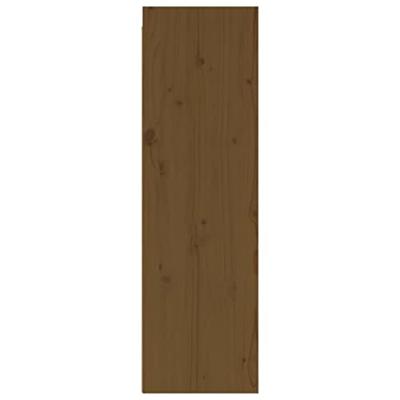 Wandkasten 2 st 30x30x100 cm massief grenenhout honingbruin