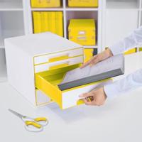 Ladenblok leitz wow 4 laden wit/geel - thumbnail