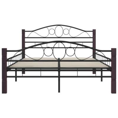 Bedframe metaal zwart 120x200 cm