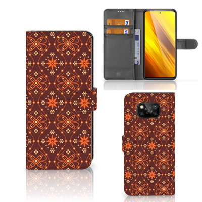 Xiaomi Poco X3 | Poco X3 Pro | Telefoon Hoesje | Batik Brown Xiaomi Poco X3 | Poco X3 Pro | Telefoon Hoesje | Batik Brown