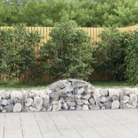 Schanskorven 3 st gewelfd 200x50x40/60 cm gegalvaniseerd ijzer - thumbnail