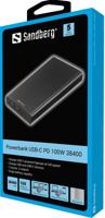 Sandberg 420-63 powerbank Lithium-Ion (Li-Ion) 38400 mAh Zwart - thumbnail
