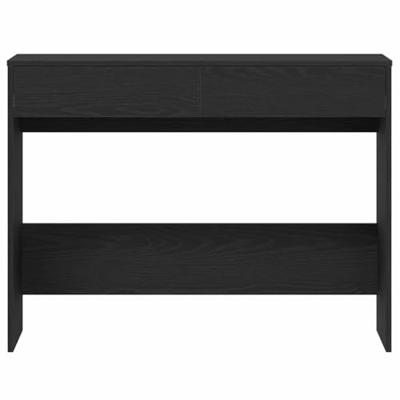 Bureau 101x50x76,5 cm spaanplaat zwart eikenkleurig Bureau 101x50x76,5 cm spaanplaat zwart eikenkleurig