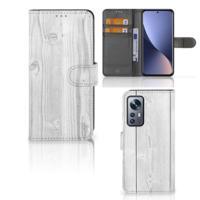 Xiaomi 12 | 12X | Book Style Case | White Wood - thumbnail