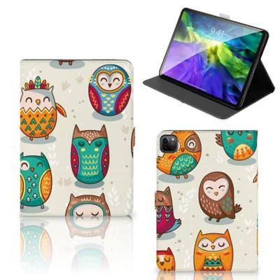 iPad Pro 11 2020/2021/2022 Flip Case Vrolijke Uilen