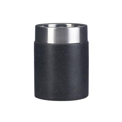 Tandenborstelhouder Sapho Stone Vrijstaand 10.5x7.5 cm Polyresin Zwart Tandenborstelhouder Sapho Stone Vrijstaand 10.5x7.5 cm Polyresin Zwart