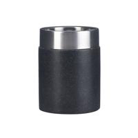 Tandenborstelhouder Sapho Stone Vrijstaand 10.5x7.5 cm Polyresin Zwart - thumbnail