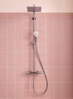 Hansgrohe Crometta E 240 1jet showerpipe met thermostaat chroom 27271000 - thumbnail