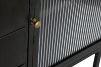 Dressoir DKD Home Decor Natuurlijk Zwart Gouden Metaal Mangohout (145 x 40 x 85 cm) - thumbnail