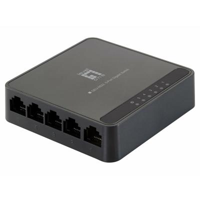LevelOne GEU-0522 netwerk-switch Gigabit Ethernet (10/100/1000) Zwart