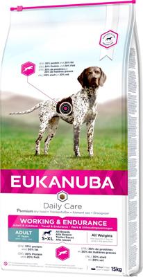 Eukanuba Adult Daily Care Working & Endurance hondenvoer 15 kg Eukanuba Adult Daily Care Working & Endurance hondenvoer 15 kg