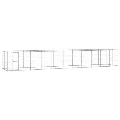 Hondenkennel 26,62 m² gegalvaniseerd staal