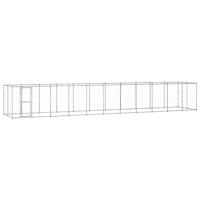 Hondenkennel 26,62 m² gegalvaniseerd staal - thumbnail