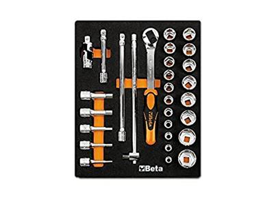 Beta Soepele voorgevormde inzetbakken met assortiment gereedschap M82 - 024500082