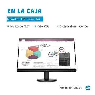 HP P24v G4 60,5 cm (23,8 inch) 1920 x 1080 pixels Full HD zwart