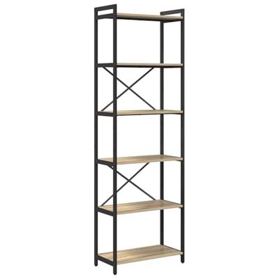 Boekenkast Sonoma eiken 60 x 30 x 188 cm MDF en Staal