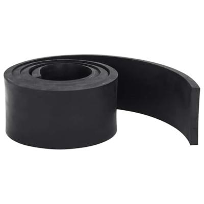 VidaXL Rubberen rand voor sneeuwploeg 150x10x1 cm zwart