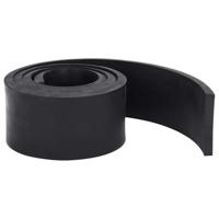 VidaXL Rubberen rand voor sneeuwploeg 150x10x1 cm zwart - thumbnail