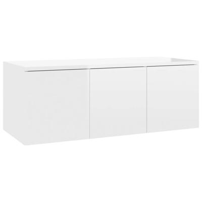 vidaXL Tv-meubel 80x34x30 cm spaanplaat hoogglans wit vidaXL Tv-meubel 80x34x30 cm spaanplaat hoogglans wit