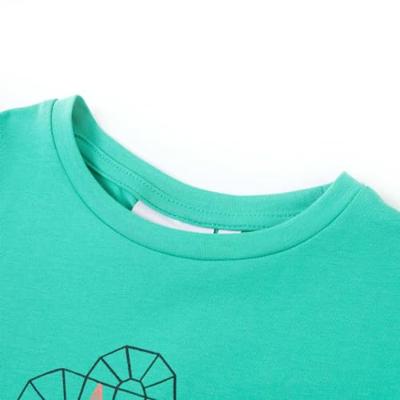 Kindershirt 128 mintkleurig Kindershirt 128 mintkleurig