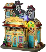 Lemax day of the dead emporium verlicht huisje Spooky Town 2024 - thumbnail