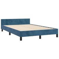 Bedframe zonder matras 120x200 cm fluweel donkerblauw - thumbnail