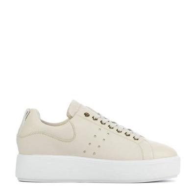 Nubikk Elise Marlow leren plateau sneakers beige