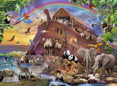 Onderweg met de Ark XXL puzzel, 150 stukjes Onderweg met de Ark XXL puzzel, 150 stukjes