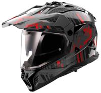 LS2 endurohelm "mx702 pioneer ii crazy". helmet mx702 pion.ii crazy l bl./red - thumbnail