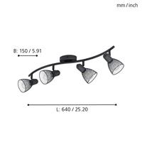 Eglo OpbouwlampCarovigno 4-lichts - 98623 - thumbnail