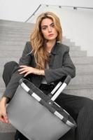 Reisenthel Carrybag-Herringbone Grey - thumbnail