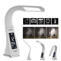 LED tafellamp - 4in1 lamp - kalender - klok - thermometer - wit - thumbnail