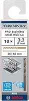 Bosch Accessoires Metaalboren HSS-Co, Standard 3,2 x 36 x 65 mm 10st - 2608585877 - thumbnail