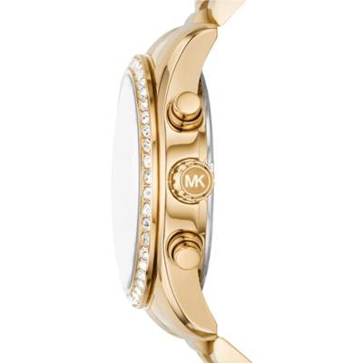 Michael Kors MK7276 Horloge Lexington Chrono staal goudkleurig-bruin 38 mm