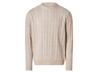 esmara Men Gebreide heren trui (Beige, XL)