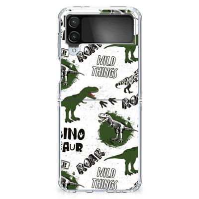 TPU Hoesje voor Samsung Galaxy Z Flip 4 Dinosaurus TPU Hoesje voor Samsung Galaxy Z Flip 4 Dinosaurus