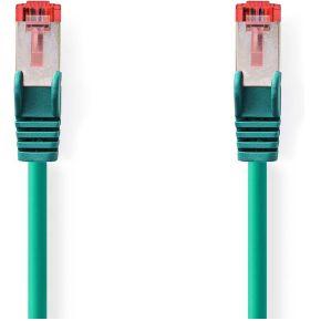 Nedis CAT6 Netwerkkabel | RJ45 Male | RJ45 Male | S/FTP | 0.25 m | Rond | LSZH | Groen | Label - CCGL85221GN025