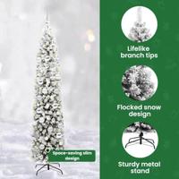 VidaXL Kunstkerstboom groen 180 cm pvc en staal en kunststof - thumbnail