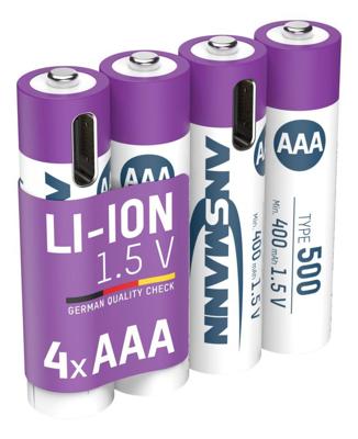 Ansmann Micro AAA 500 Typ USB-C 4-Pack (400mAh)