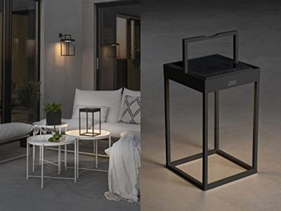 KonstSmide Mobiele tafellampPortofino zwart - 7815-750