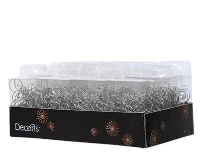 Haak ijzer l6.7b2.8h1 cm zilver 18st kerst Decoris - Decoris
