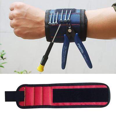 1680D Oxford doek Pocket magnetische armband opbergvakken tool (rood)