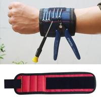 1680D Oxford doek Pocket magnetische armband opbergvakken tool (rood) - thumbnail