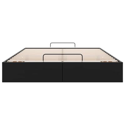 Bedframe zonder matras 140x190 cm kunstleer zwart - thumbnail