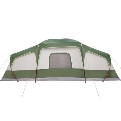Familietent met verandakoepel 9-persoons waterdicht groen