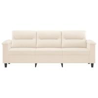 Driezitsbank 180 cm microvezelstof beige - thumbnail